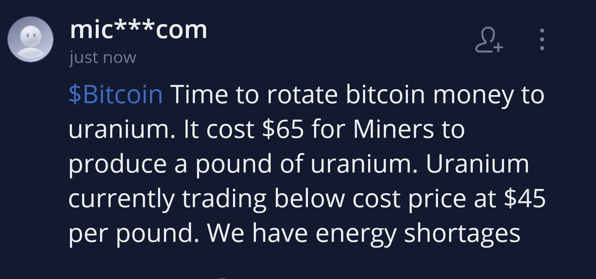 👀 Spotted on a bicoin message board