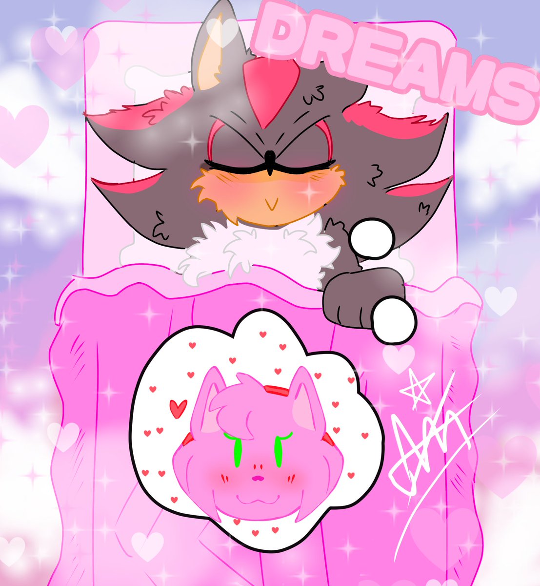 What a nice dream💖💭
#Shadamy #ShadamyWeek2022 #Shadamyweek #ShadowTheHedgehog #AmyRose