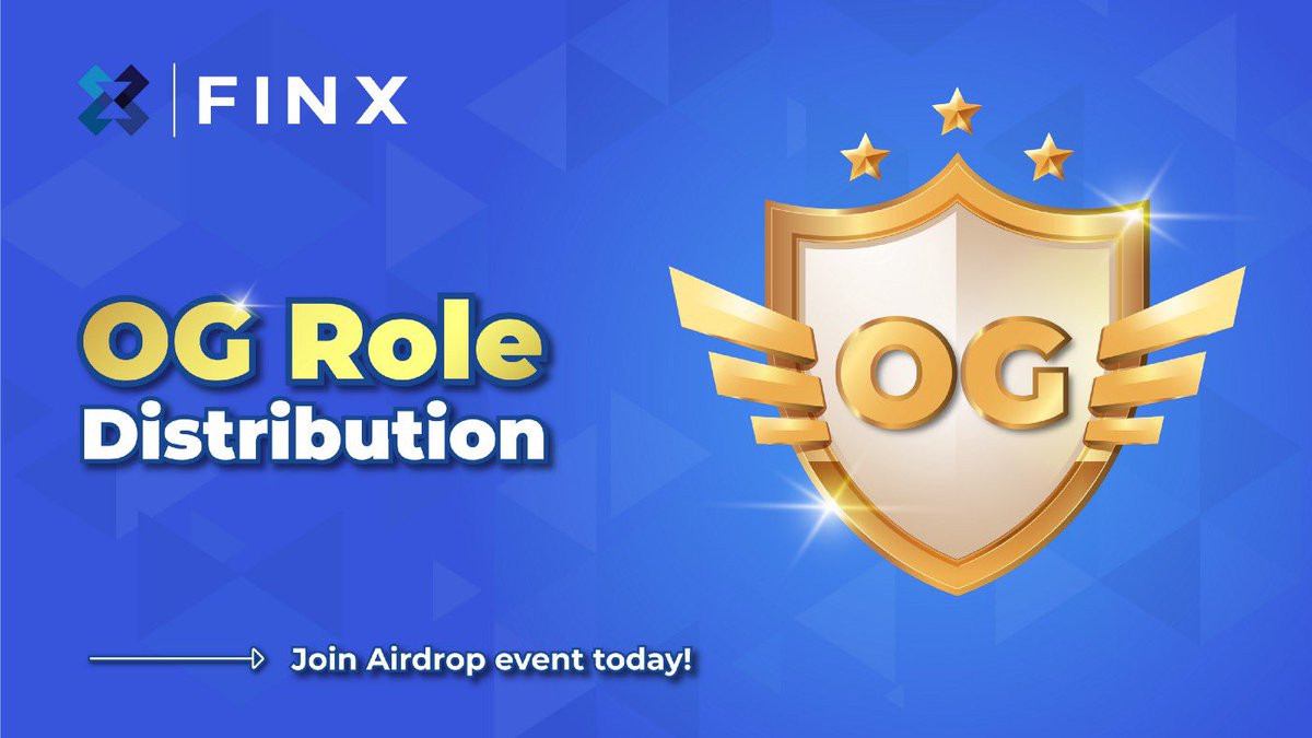 KarimBetVe's tweet photo. FINX Genesis NFT OG Role💥

1x FINX OG giveaway

To enter
1⃣ Follow @FINXSupport 
2️⃣ Like + RT their📌
3️⃣Join Discord https://t.co/a6xd7DsyIJ

Winners in 24h

Check out their Medium for 500,000 $FINX airdrop event too! https://t.co/90zi17Y6Wv #NFTGiveaways #NFTs #nftcollectors https://t.co/7LUYnAY6h6