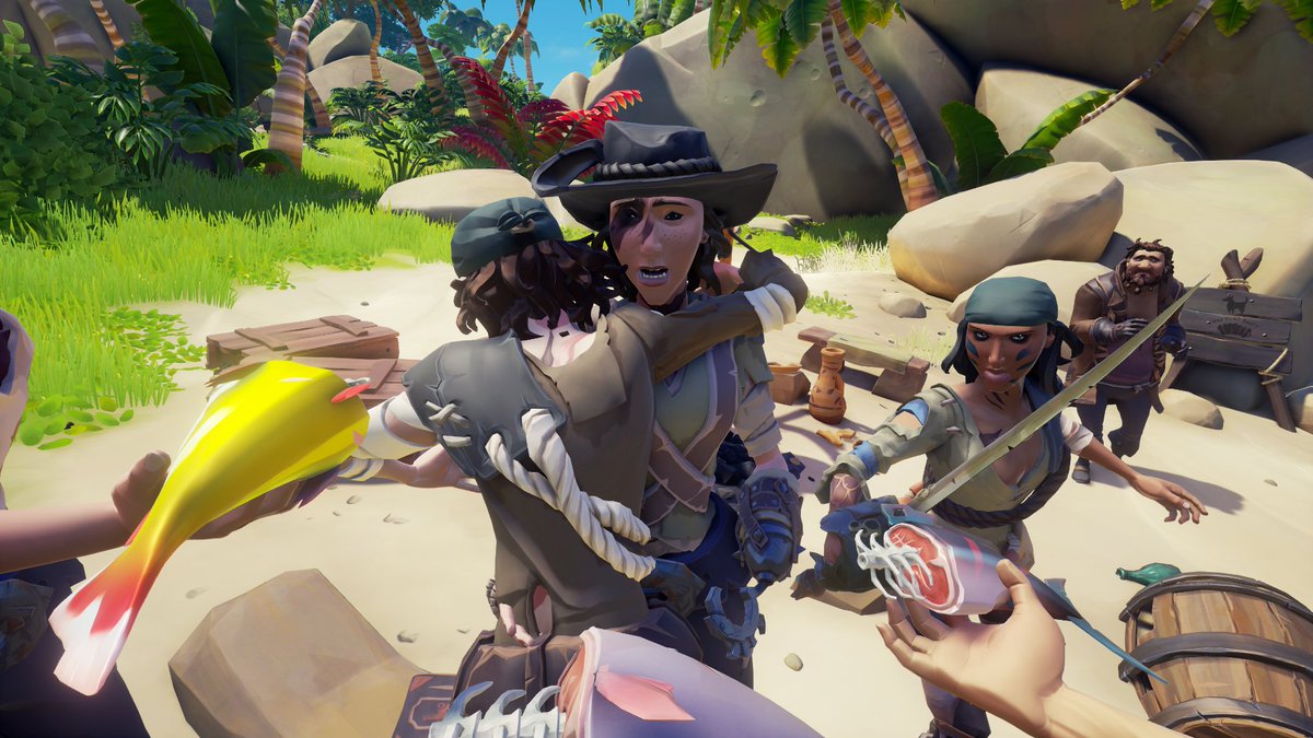 Despite the fact that you can find a lot of fish on the Shores of Plenty, this is a very evil joke 🥲

<a href="/SeaOfThieves/">Sea of Thieves</a> #SoTShot #BeMorePirate #SeaOfThieves