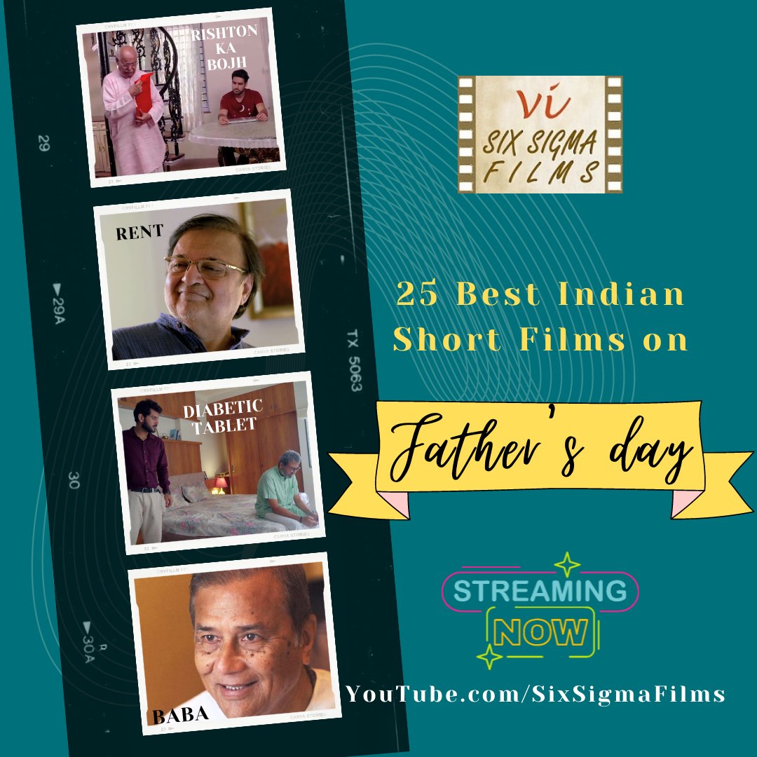 sixsigmafilms's tweet photo. #HappyFathersDay: Watch 25 Best #IndianShortFilms on #FathersDay to celebrate #Fatherhood at https://t.co/Z8xpO9dESz #FathersDay #FathersDay2022 #fatherdaughter #fatherson #YouTube #YouTubers #shortfilm #sixsigmafilms https://t.co/umiEXA3jI3