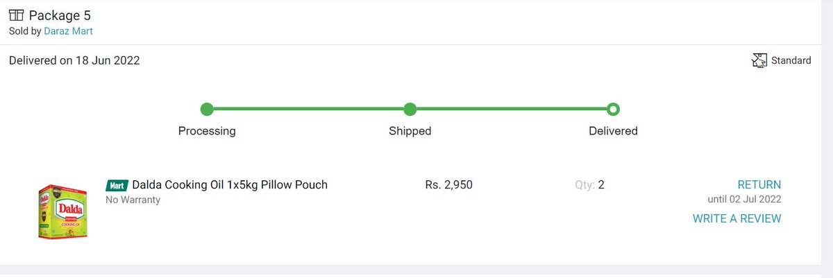 absyed1's tweet photo. @pmln_org Dear @HamzaSS, kindly take notice of online seller @darazpk , for hoarding edible oil on its official mart and selling online at higher price. 
https://t.co/ttr1F5vkHk https://t.co/PbYjSY0Kzs