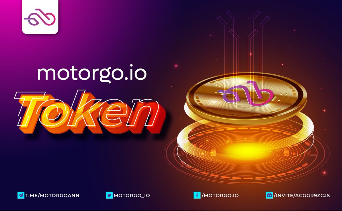 The token used in MotorGo is $MGTO.🏍🏍🏍 
You can use $MGTO to:
➡️ Buy motorbikes
➡️ Borrow motorbikes
➡️ Repair motorbikes 
➡️ Mint motorbikes 
#MotorGo #MTG #Move2Earn #MoveToEarn #STEPN