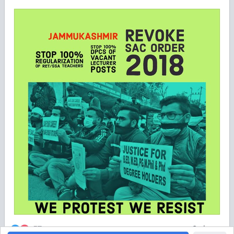 ajkyf_'s tweet photo. Revoke #JKSAC order 2018 Stop 100% DPCS/promotion system education department start direct recruitment #Teachers &amp; #lecture  @OfficeOfLGJandK @manojsinha_  @DrJitendraSingh   @DevenderSRana  @KavinderGupta @EduMinOfIndia @AmitShah @PMOIndia https://t.co/Sy8cnrIw6C