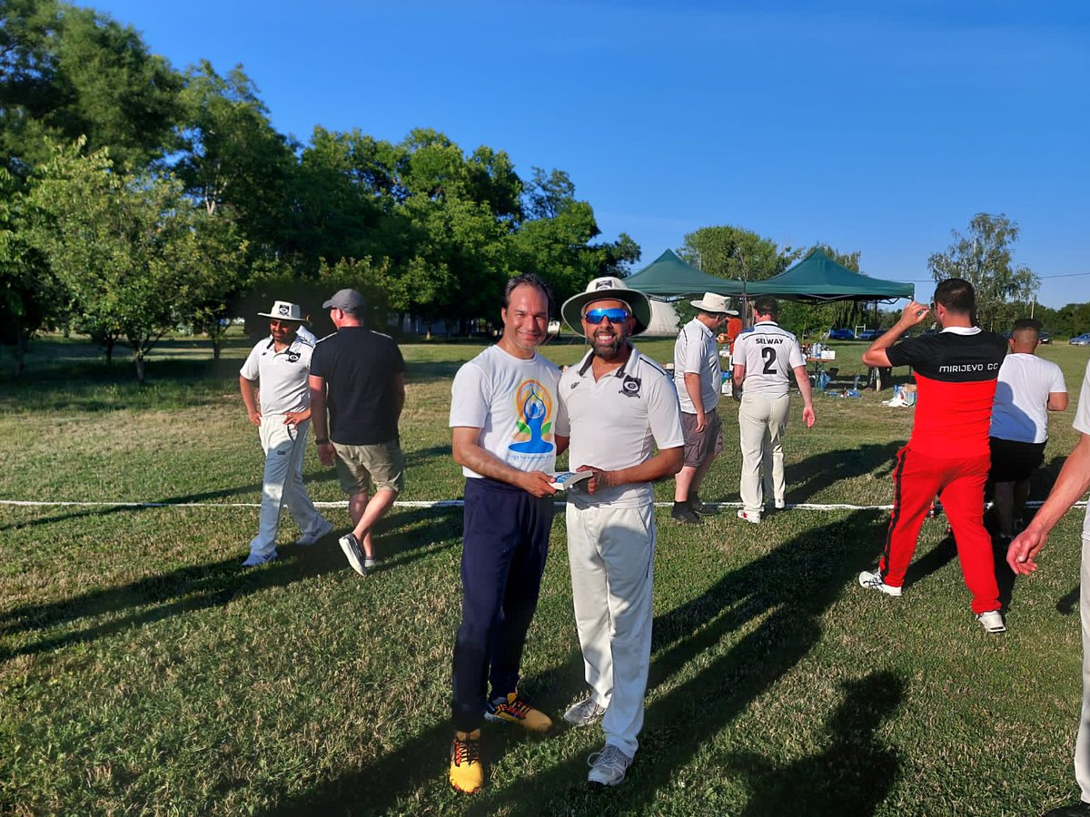 Stepped onto a cricket field after few years, and ended up being lucky. Won man of the match!!!