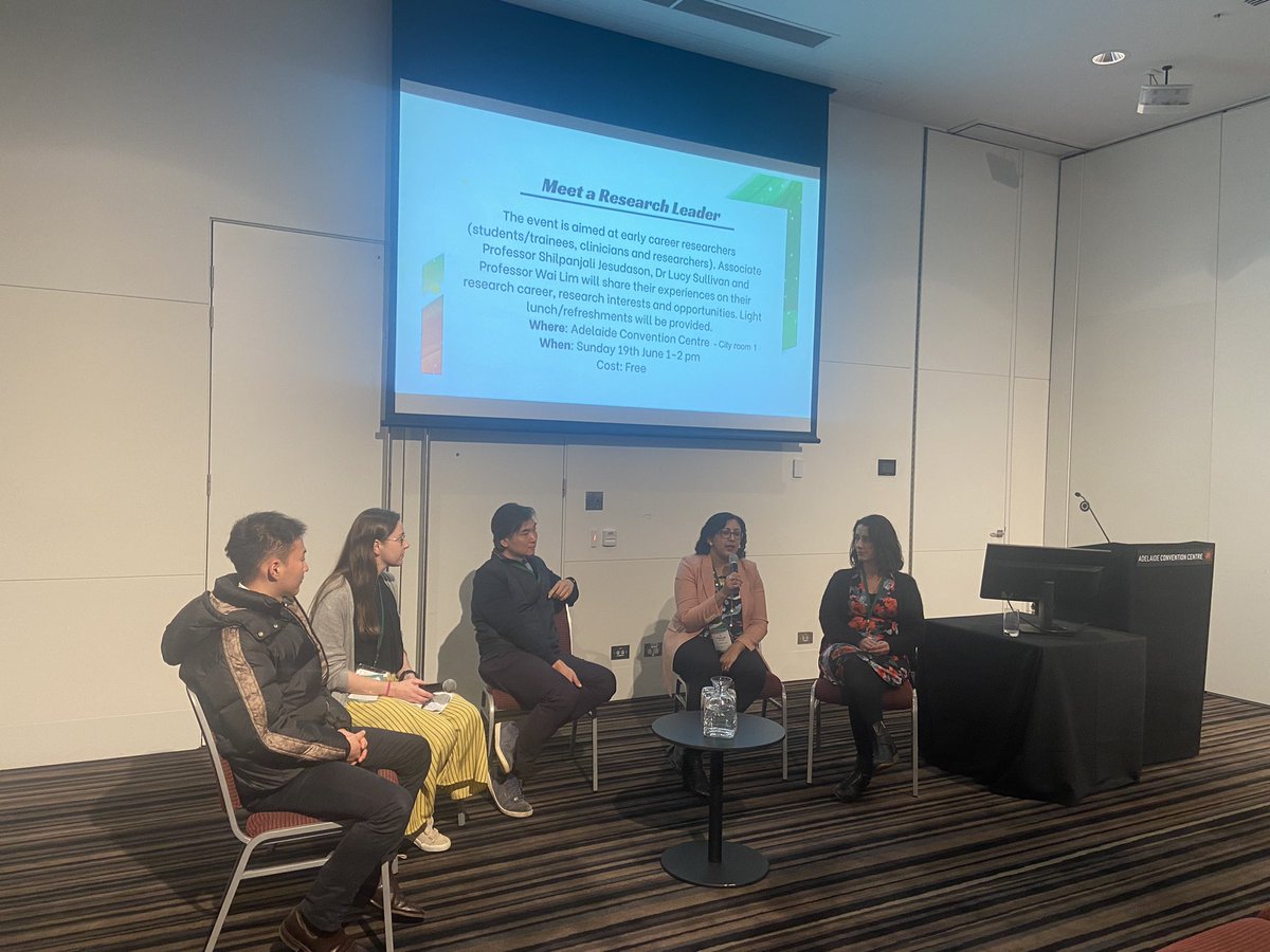 Valuable insight on research careers from leaders in the field  <a href="/TSANZ_txsoc/">TSANZ</a> <a href="/_sdart/">Sarah Dart</a> <a href="/shilpa_jes/">Shilpa Jesudason</a> <a href="/BrendaMRosales/">Dr Brenda Maria Rosales (she/her)</a> #tsanz2022