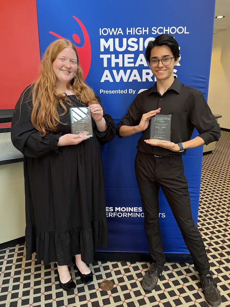JBacon23's tweet photo. Congratulations Ruth Meehan and Whit Jury for earning the outstanding performance in a principal role awards for Big Fish! TSTL https://t.co/q4F8ve4hba