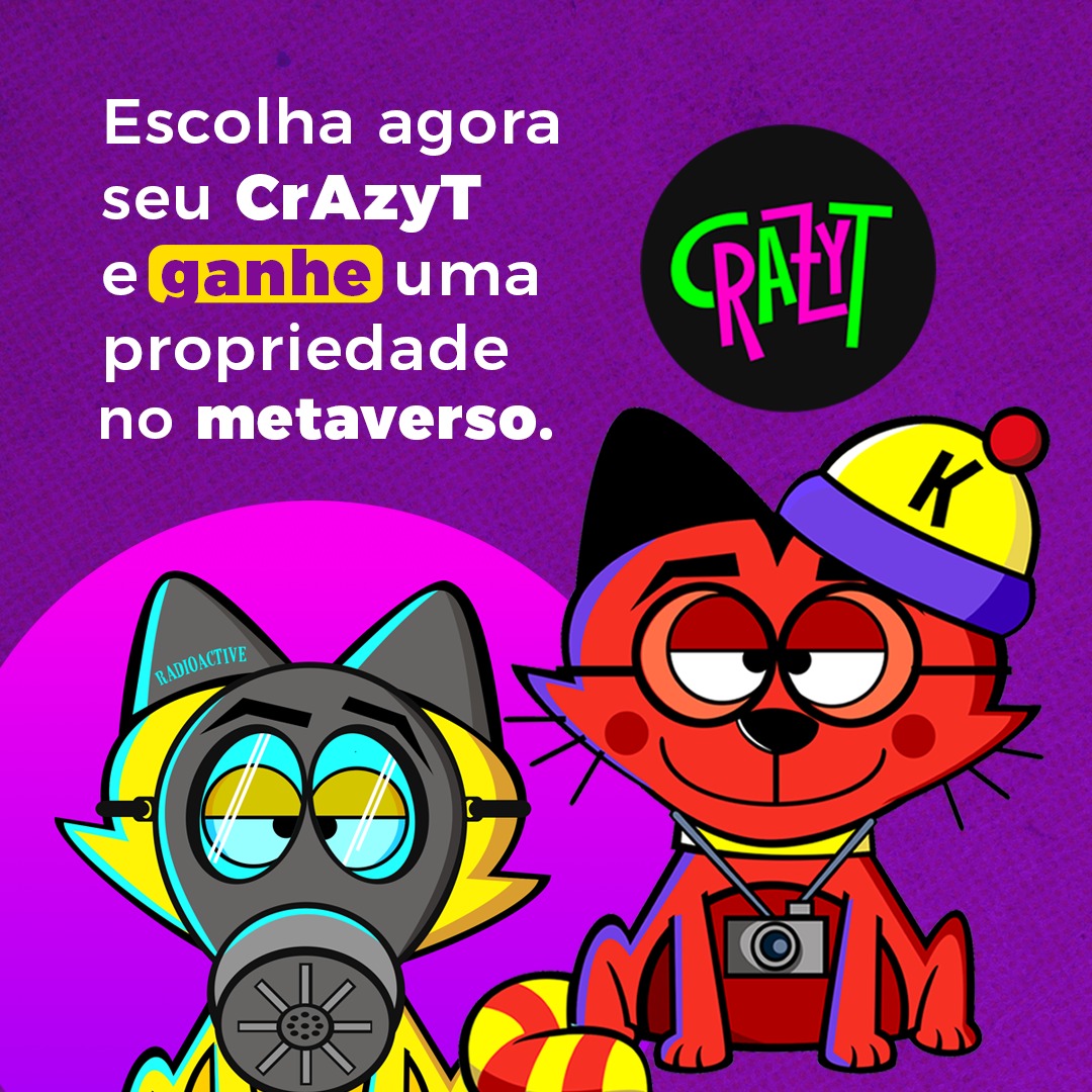 Já tá sabendo da novidade? Entramos na segunda fase de vendas da nossa coleção e agora todos os holders ganharão um apartamento no <a href="/MetaArtCity_/">Meta Art City</a> 🙀

Se você ainda não tem um CrazyT pra chamar de seu, a hora é agora! 🔥🔥🔥