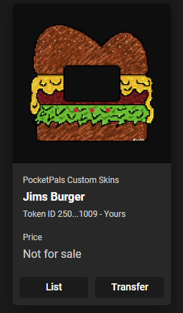 Jims_Burgers's tweet photo. hey frens, if you happened to miss the mint(s) today for @PocketPalsNFT skins, here is a chance to win this big juicy burger!

just follow myself &amp; @pocketpalsnft 
tag a couple frens who like burgers + rt for a chance to win!

will be picking winner in 24 hours
good luck! 🍔 https://t.co/k63biuExfZ