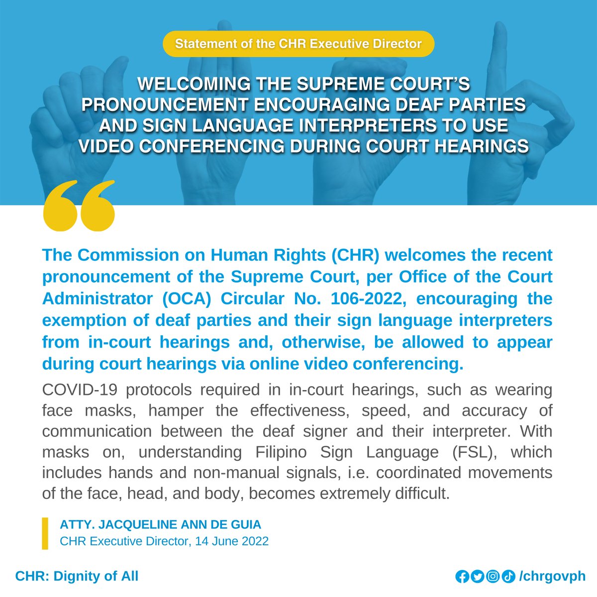 CHR Philippines on Twitter "All persons, including those with
