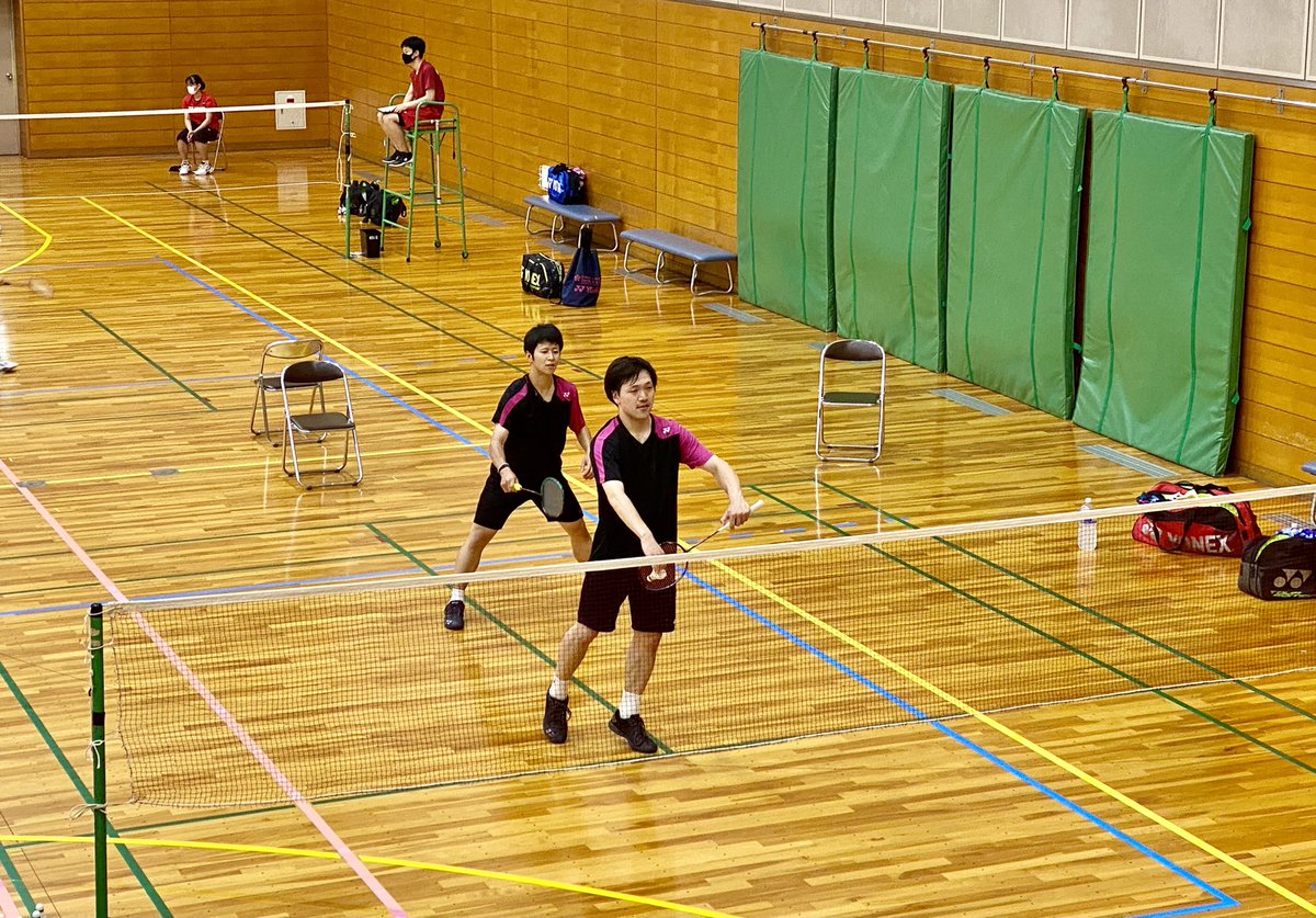 kokacare_minton's tweet photo. かずひでペア、りさまいペア🏸
一回戦勝利しました✨ https://t.co/ejdodBfurV