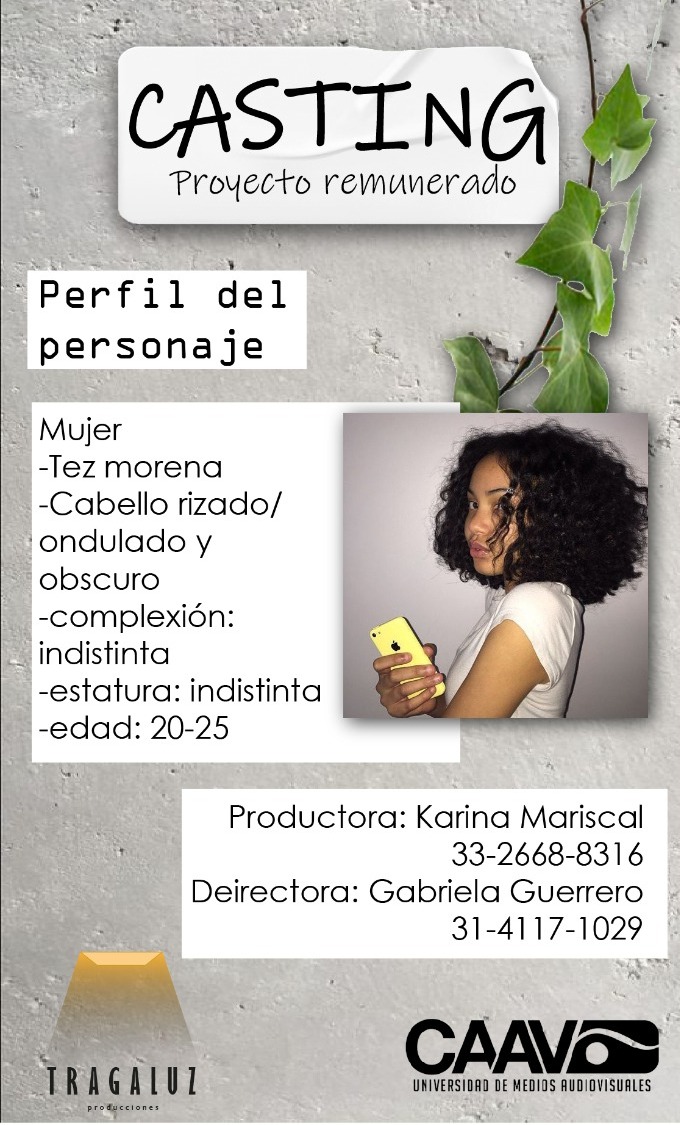 FerchizzGarciaV's tweet photo. CASTING PARA CORTOMETRAJE !!
EN GDL https://t.co/VTkMRydO1I