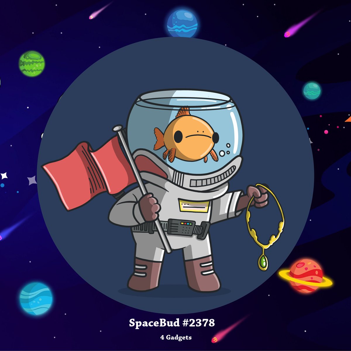 SpaceBud #2378 type: Fish 🐟 (0.83%) was sold on spacebudz.io for 30,000 ADA ($13,446.75) 🔥