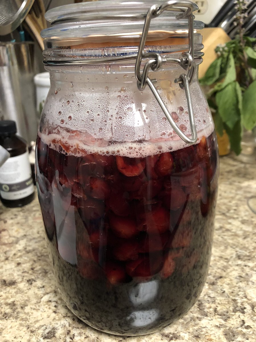 FromHerOwnAshes's tweet photo. There were sour cherries at the farmers market today! I think this time I made enough varenya to last me til next June. ❤️ #cherries #CherryTea #RussianFood #SpinningSilver https://t.co/Qy1a1aQ4lt