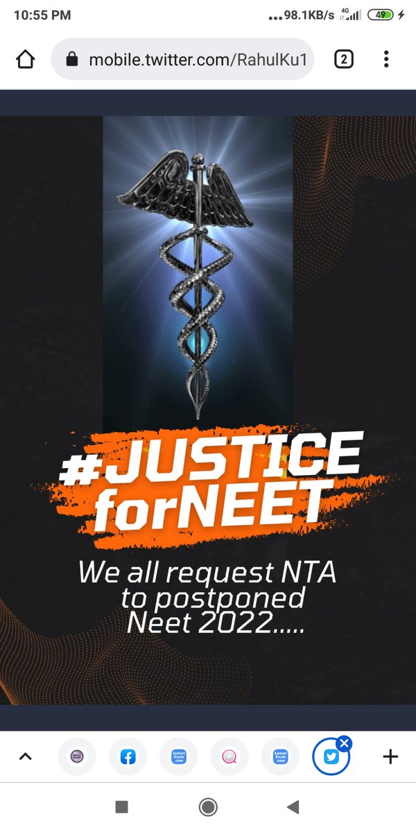 vats_shubham_x's tweet photo. #JUSTICEforNEETUG#NEETUG - The only entrance exam for MBBS which is conducted only once a year. So it should be scheduled in a way such that everyone will get a fair chance.DeferNEET UG BY 40 DAYS 
#JUSTICEforNEETUG 
@PMOIndia
 @narendramodi
 @dpradhanbjp  
@DG_NTA
 @IANSKhabar https://t.co/slJxy4HkYR
