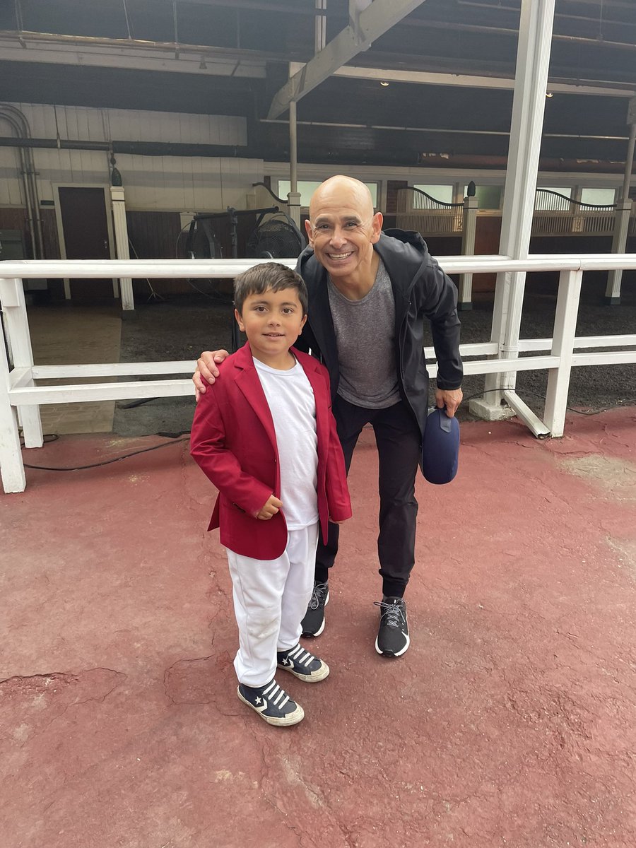 We had a great time <a href="/MonmouthPark/">Monmouth Park</a> today. Danny got the chance to see some Hall of Fame jockeys! Thanks to Johnny V and Mike Smith and all the other great ones we met today!