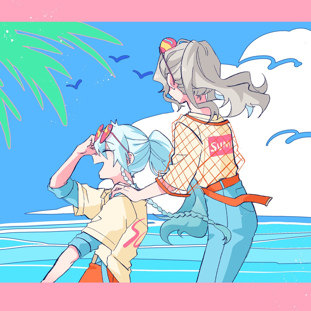 「夏ティシモ 」|ぷかぁく👾のイラスト