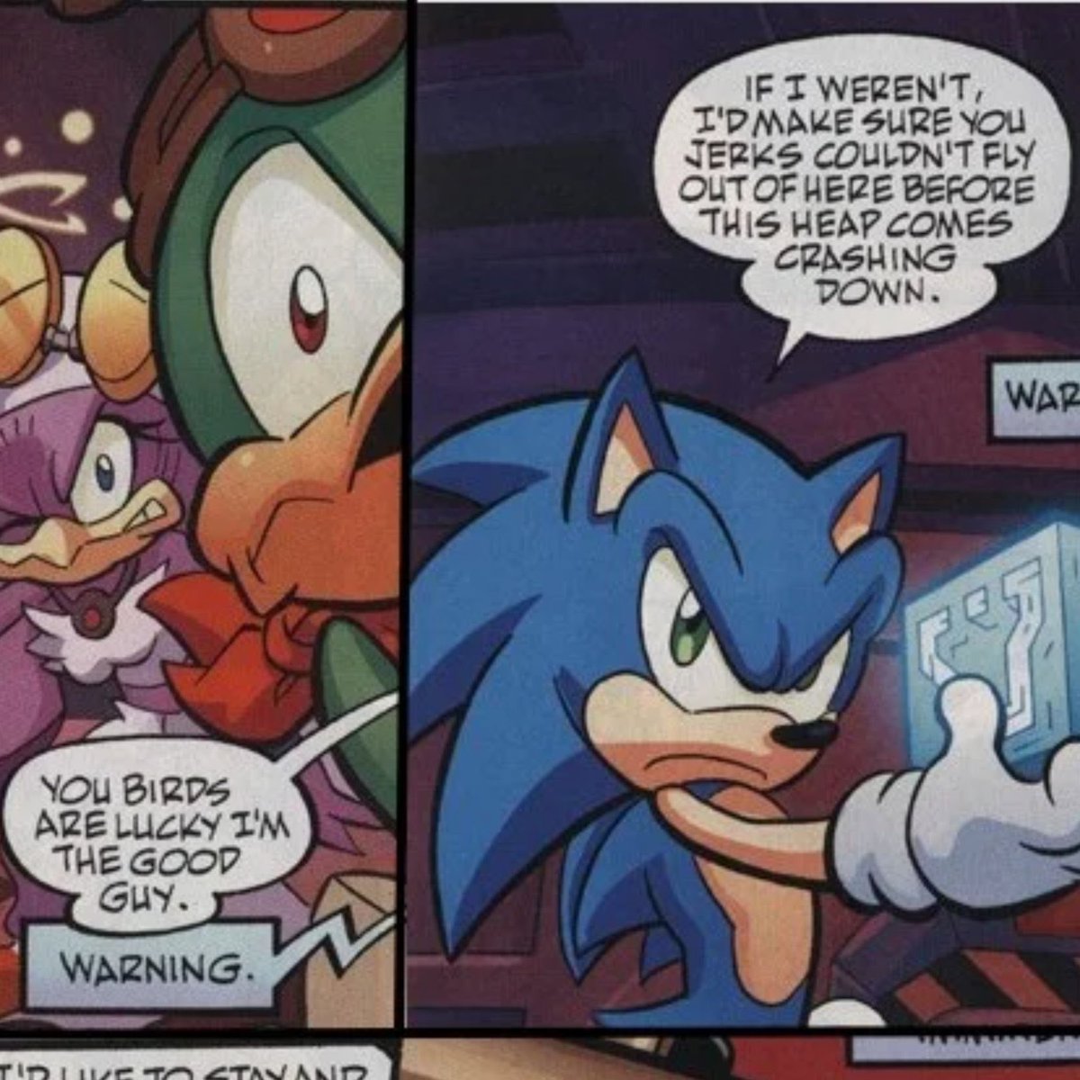 // It’s very understated how much Archie’s Sonic is kind of a dick and it’s frankly hilarious when comparing against IDW’s take considering they’re mainly written by the same person.
