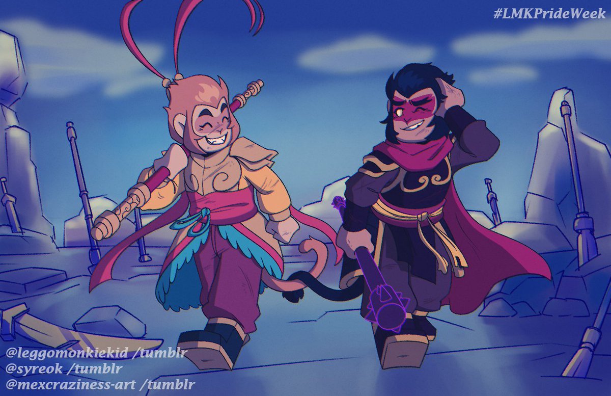 LMKShipWeeks's tweet photo. Only 2 Days left to go #MonkieKid Fandom!
#LMKPrideWeek is just around the corner!

Day 2 was a collab by:
@/leggomonkiekid - tumblr
@/syreok - tumblr
@/mexcraziness-art - tumblr https://t.co/utQAH60nXx