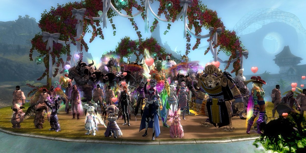 FriendlyFew's tweet photo. Tyria Pride Day 1 was a success! #TyriaPride2022 #GuildWars2 https://t.co/idJi3BIhvi