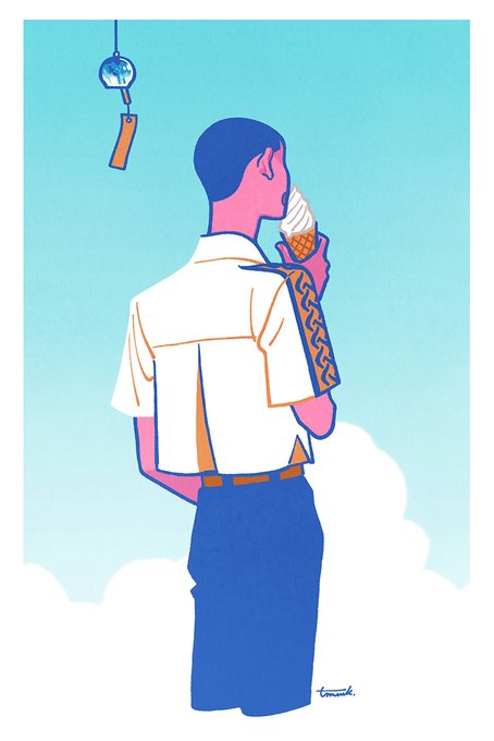 「1boy wind chime」 illustration images(Latest)