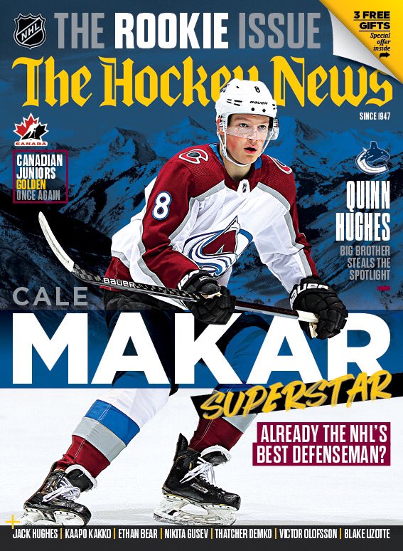 TheHockeyNews's tweet photo. This whole game is just a trailer for Cale Makar’s @MasterClass on how to be an offensive defenseman 

(https://t.co/smKk3NQdgQ) #GoAvsGo https://t.co/i5s2lIi8uU