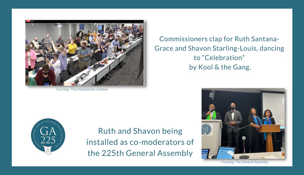Congrats to Pastor Shavon Starling-Louis &amp; Rev. Ruth Santana-Grace, who will serve as Co-Moderators of the 225th General Assembly in 2022!  As they embark on this amazing &amp; spiritual journey, let us continue to keep them in our prayers. 💙🙏🏽
cc: <a href="/presbyGA/">General Assembly</a> <a href="/Presbyterian/">Presbyterian Church</a>