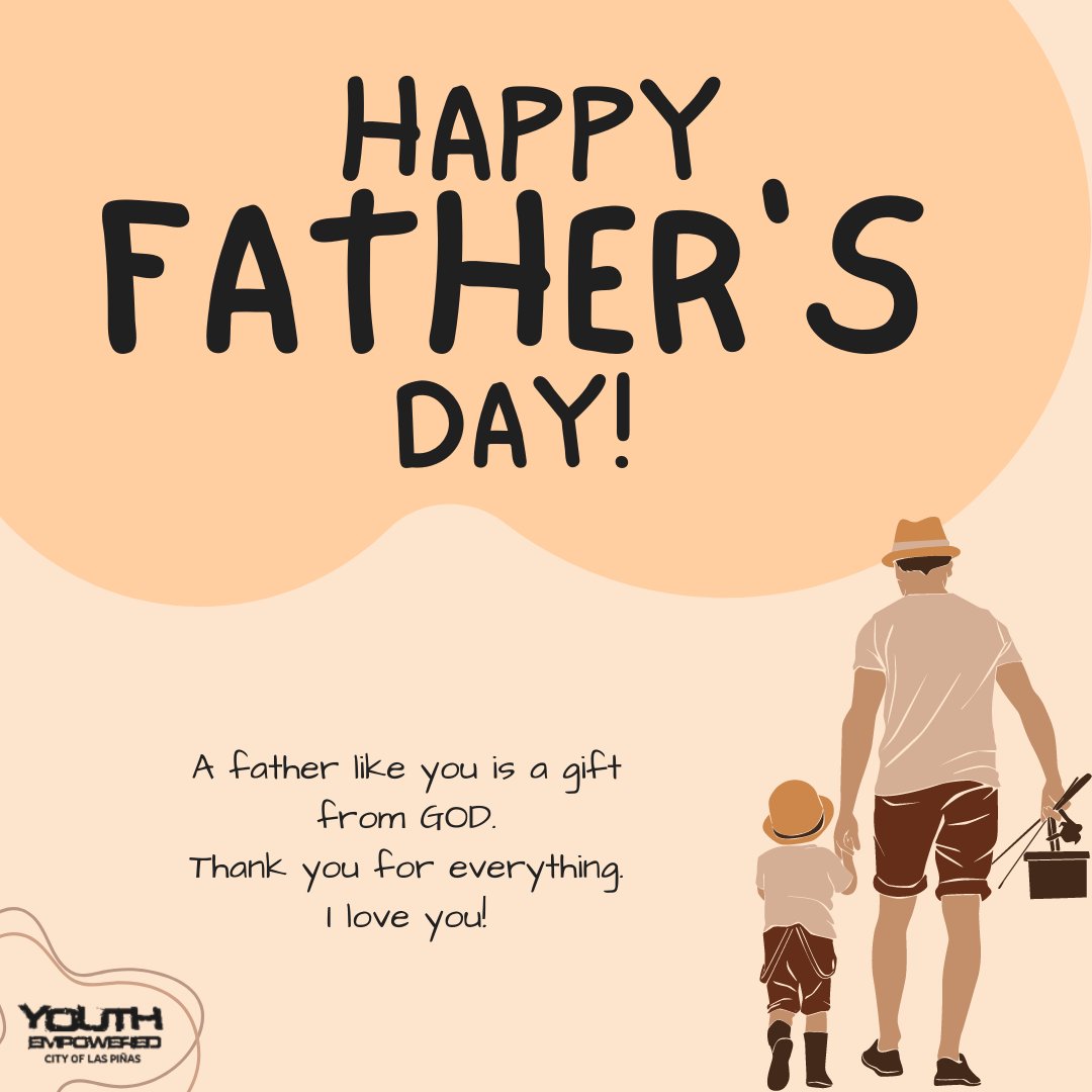 YELaspinas's tweet photo. Happy Father's Day! Let us honor our fathers on this day and especially our great Father above all!✨🧡

"As a father has compassion on his children, so the Lord has compassion on those who fear him." (Psalm 103:13)

#HappyFathersDay
#YELasPiñas https://t.co/AUe0s0Q96X