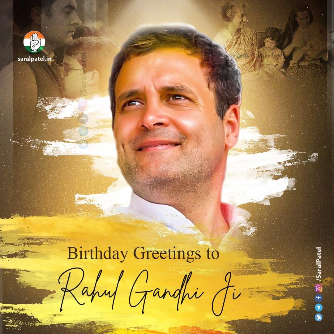 Wishing a very happy birthday to the strongest voice of the people of India, Shri <a href="/RahulGandhi/">Rahul Gandhi</a>, My leader who inspires us to stand up for the truth, no matter the consequences.

#HappyBirthdayRahulGandhi