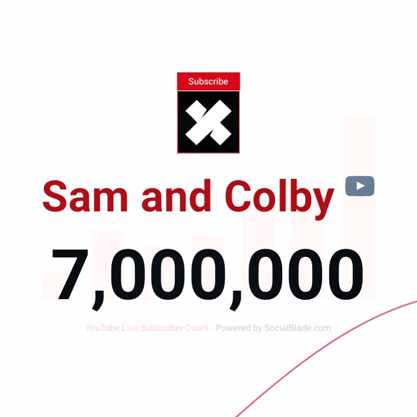 SamandColby's tweet photo. 7 Million subscribers. whoa. once again gotta say we have the strongest family on the internet ♥️

#Empath continues tomorrow 🙏🏼 https://t.co/VTjY7dWkbg