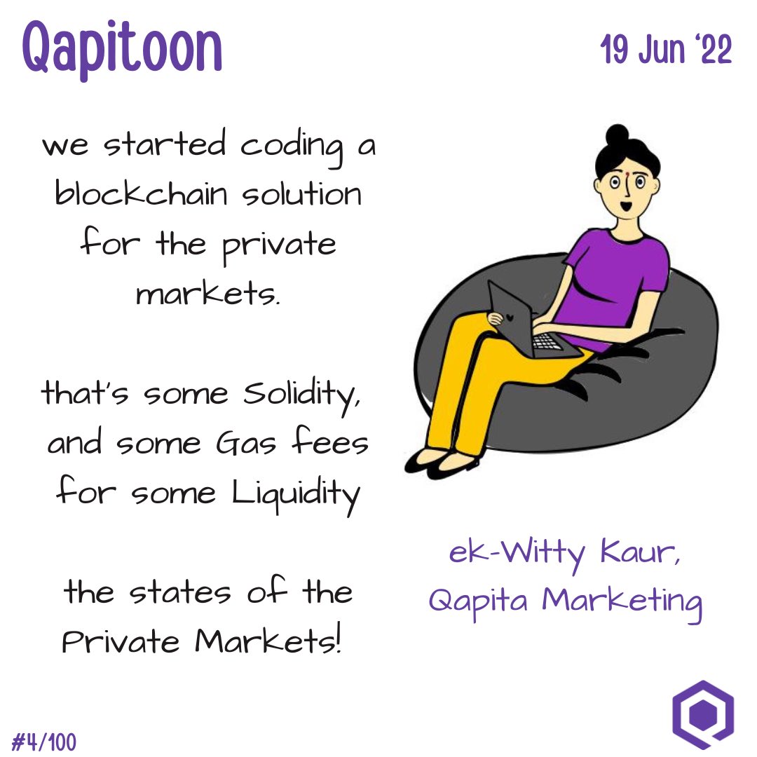 The CapTable as a digital ledger! #PrivateMarkets, #Qapita #EkWittyKaur #DLT #CapTables