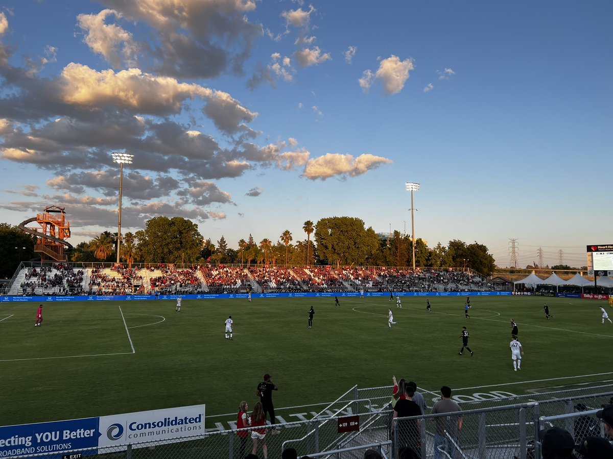 A gorgeous night at <a href="/HeartHealthPark/">Heart Health Park</a> for a <a href="/SacRepublicFC/">Sacramento Republic FC</a> match.