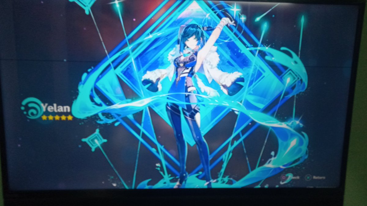 Not_Mitsui's tweet photo. Pull yelan and got her , I'm happy :) https://t.co/CFzd7t8fqZ
