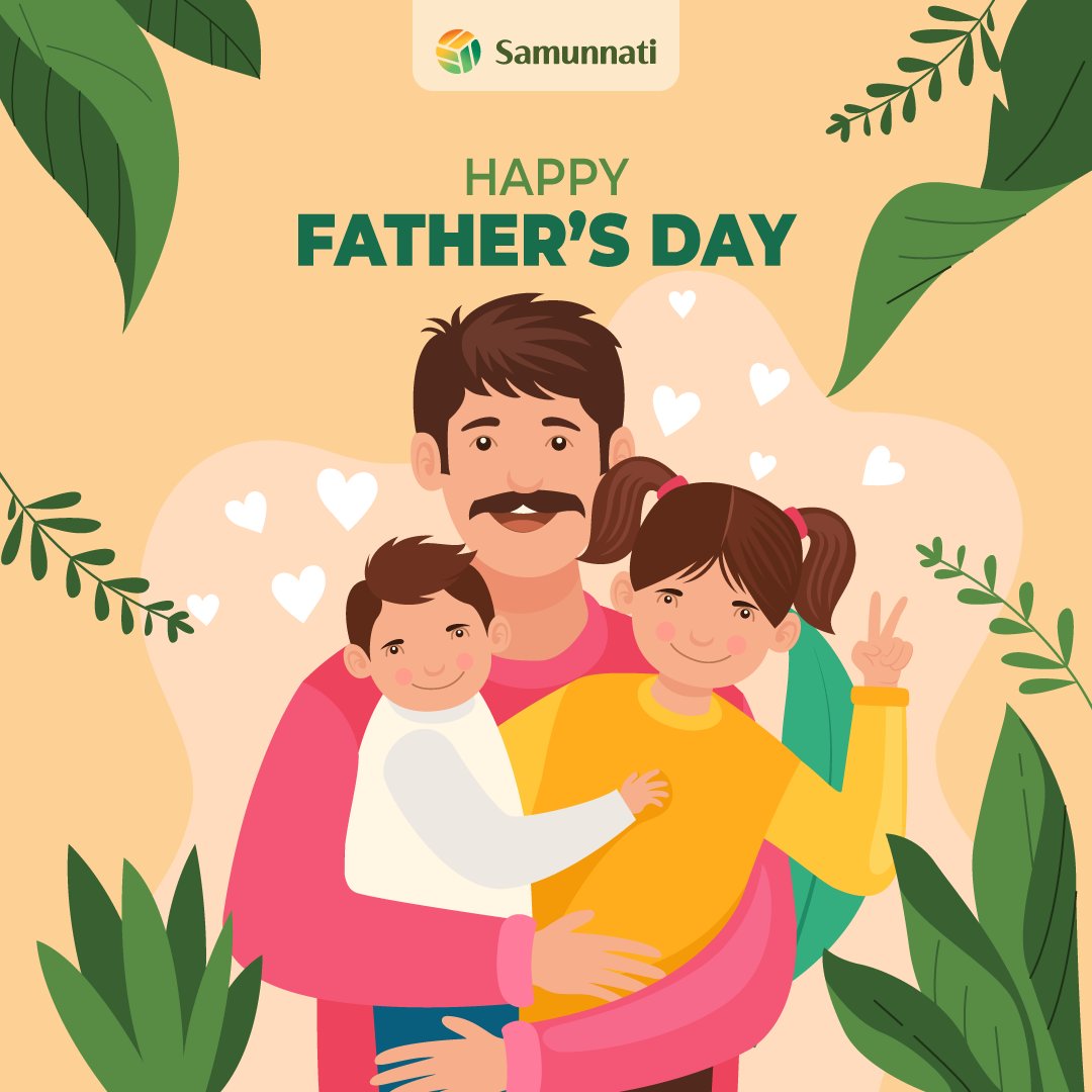 samunnati's tweet photo. βA father is someone you look up to no matter how tall you grow.β
#Samunnati wishes a delightful Father's Day to all the lovely fathers!
#OpenAgriNetwork #AgriEnabler #GPTWCertified #SamFin #AgriTech #AgTech #SamAgro #FathersDay2022 #FathersDay #FathersLove #FappyFathersDay https://t.co/FazFqyHXjW