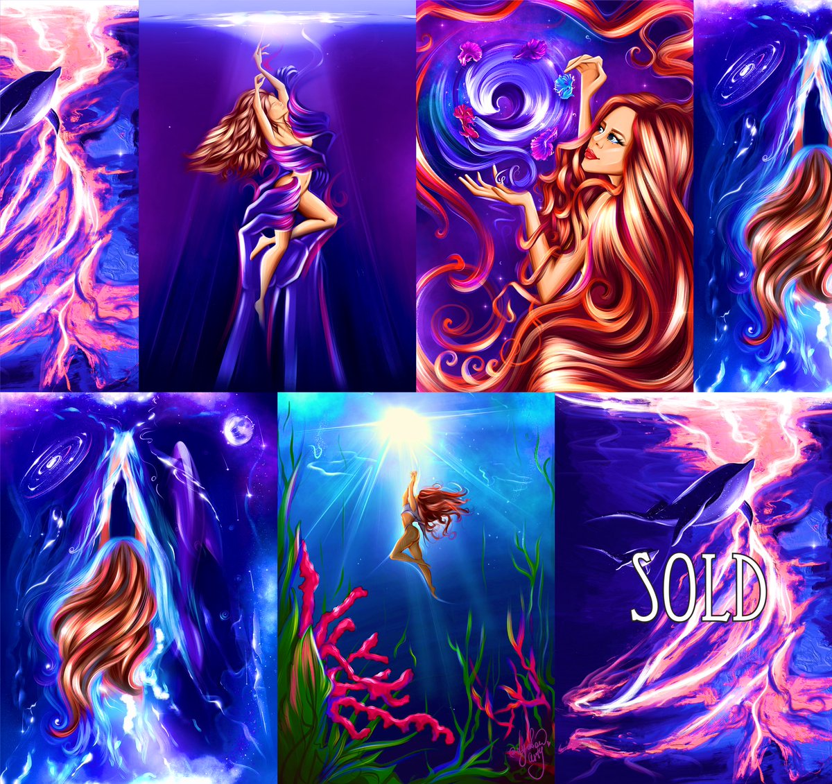 My Sea collection💙🌊
💠f.p.- 0.04 ETH
💠1of1
In this collection, I tell the story of a girl, Aurora, who has a fear of drowning and a desire to free herself..💫🪐🌊
#NFTCommumity