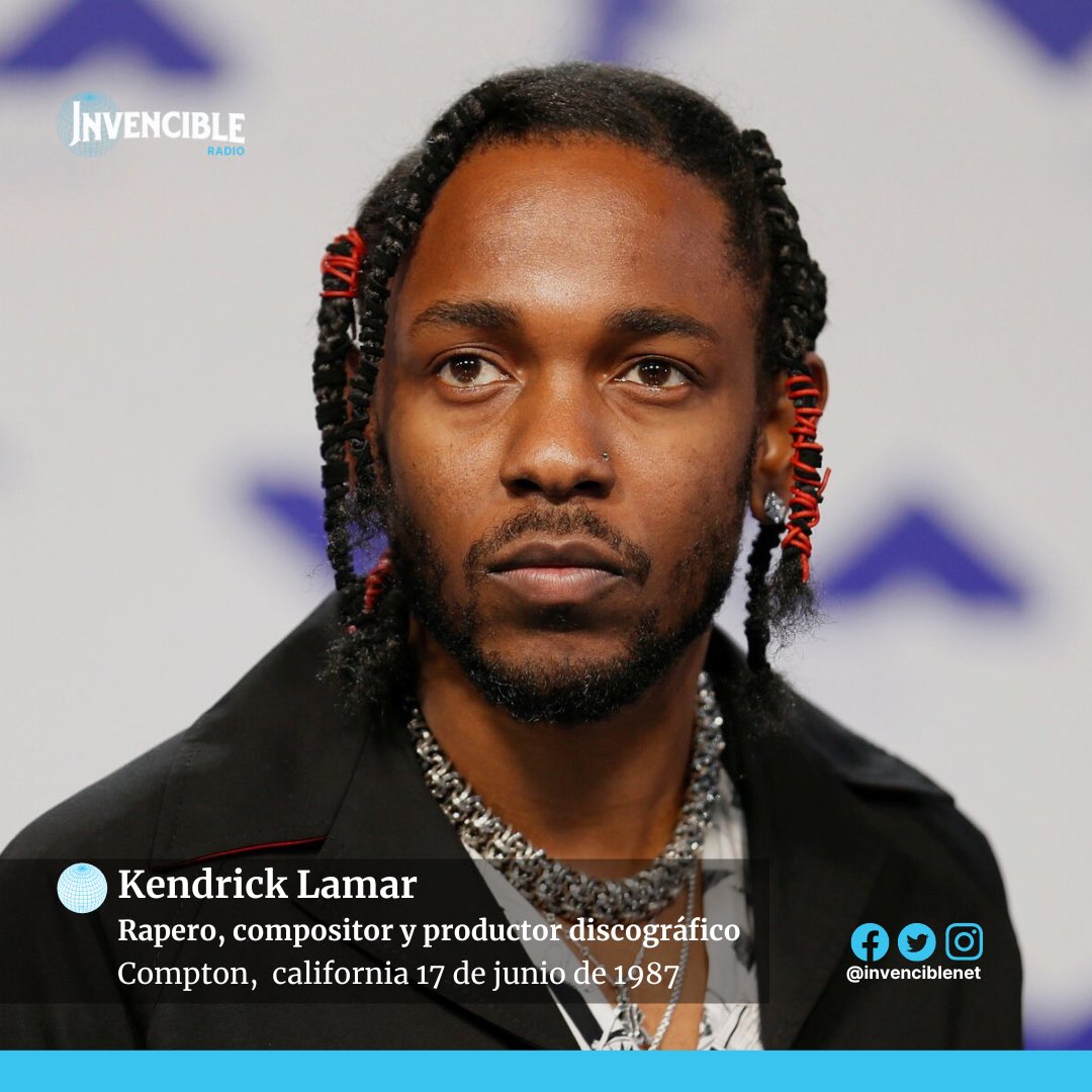 #personajesinvencibles⚡️

El rapero <a href="/kendricklamar/">Kendrick Lamar</a> cumplió ayer 35 años 🎉🎤 esperamos haya pasado un gran cumpleaños. 

Celebramos poniendo una lista especial🌐invencible.net📲🎧

#juntossomosinvencibles 
Sigan a <a href="/HablameDeFlow/">#HáblameDeFlow</a> 😎
