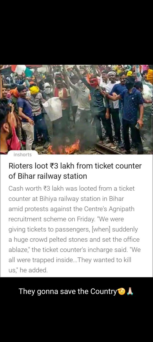 AkankshaKalamk3's tweet photo. Are they going to SAVE our country❓
#AgnipathScheme 
#अग्निवीर #अग्निवीर_योजना #अग्निपथ_योजना https://t.co/tRPAmXtFt0