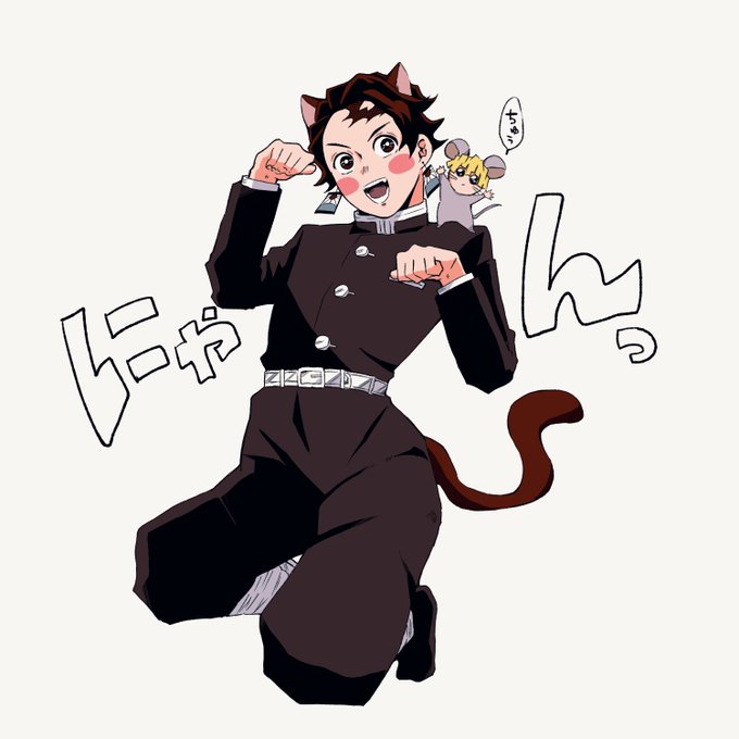 ゆずきちさんがTwitterに投稿した竈門炭治郎(鬼滅の刃)のイラスト。
