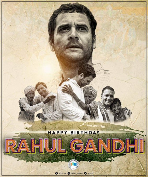 Your biggest strength
is your kind heart  Happy birthday Rahul Gandhi 