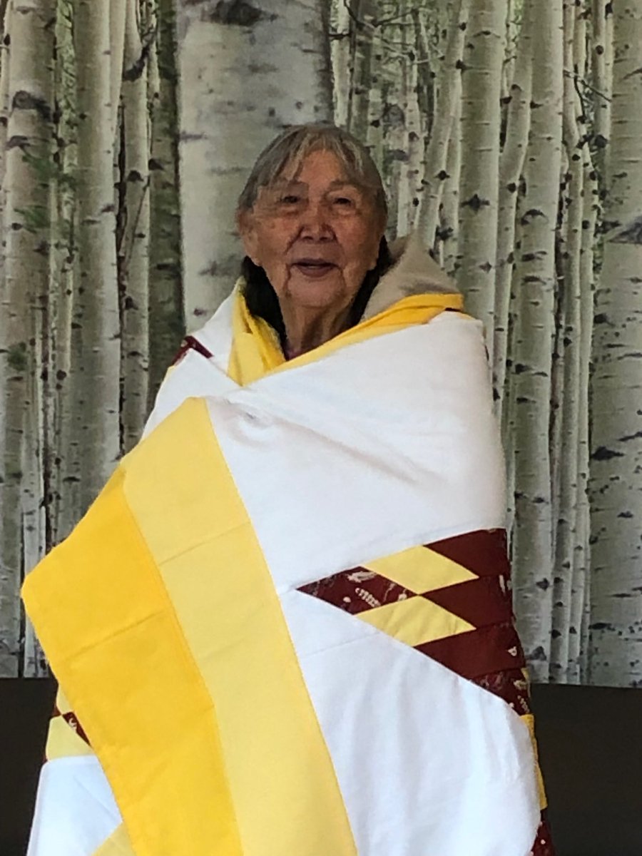 JonDRobb's tweet photo. Certainly one of fave highlights of academic year was celebrating with Edna Rain. Among her numerous other amazing accomplishments in life she adds to that list the completion of her high school diploma @NorQuest. Why? Because she wanted to and she could! #LifelongLearner https://t.co/lWWRRsezg2
