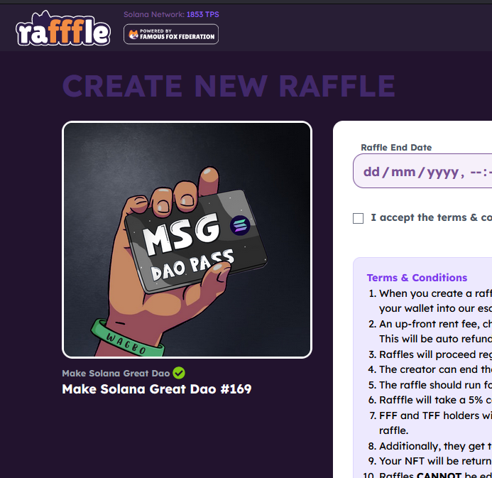 MakeSolanaGreat's tweet photo. WHAT!!!

We are officially Verified on Famous Fox Raffles
Please give our support !!
https://t.co/UEp4wLwScY

@FamousFoxFed https://t.co/ZsqRZzAgZ3