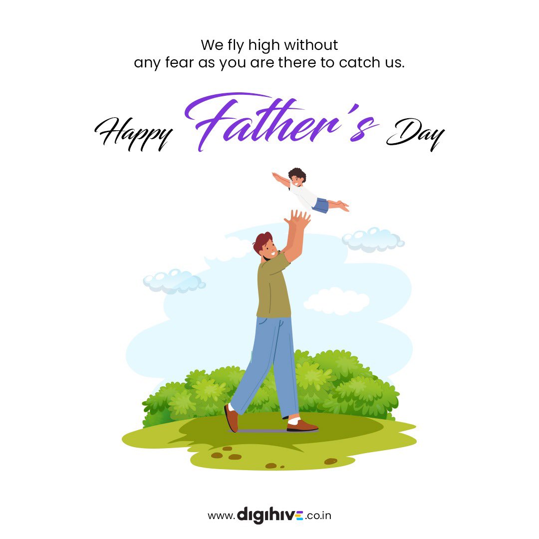 DigihiveLtd's tweet photo. A dad has arms to lift high, a heart to love, shoulders to support, and a smile to reassure. Every dad is a hero who doesn't need a cape. 

Happy Father's Day!

#happyfathersday #heroes #dad #digihive https://t.co/pJV8xKdWwy