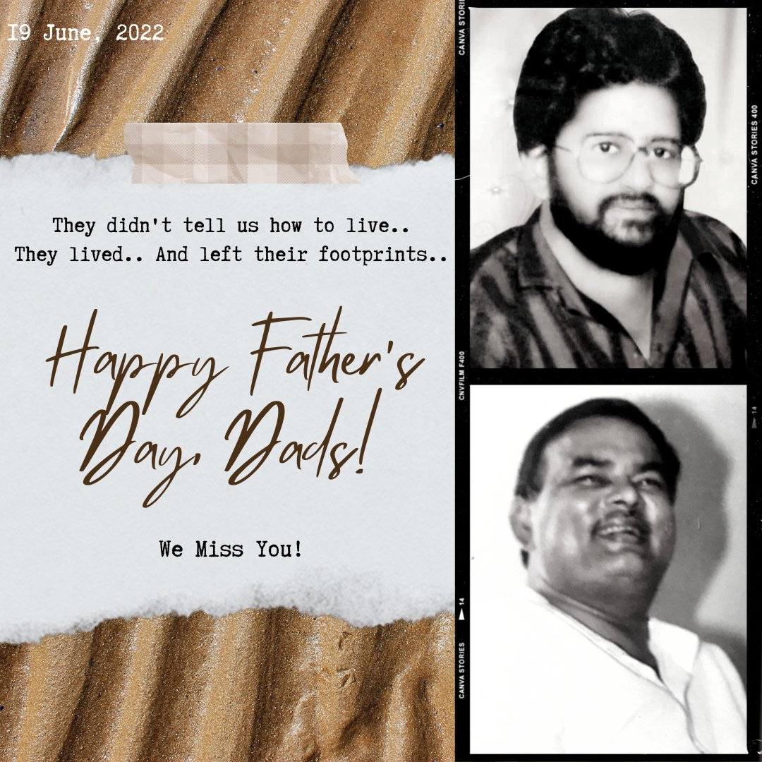 A good father is one of the most unsung, unpraised, unnoticed and yet the most valuable assets in our society..

Happy Father's Day to all the fathers and father like figures..

#HappyFathersDay #happyfathersday2022 #happyfathersdaydad #happyfathersdayinheaven #missyou #loveyou