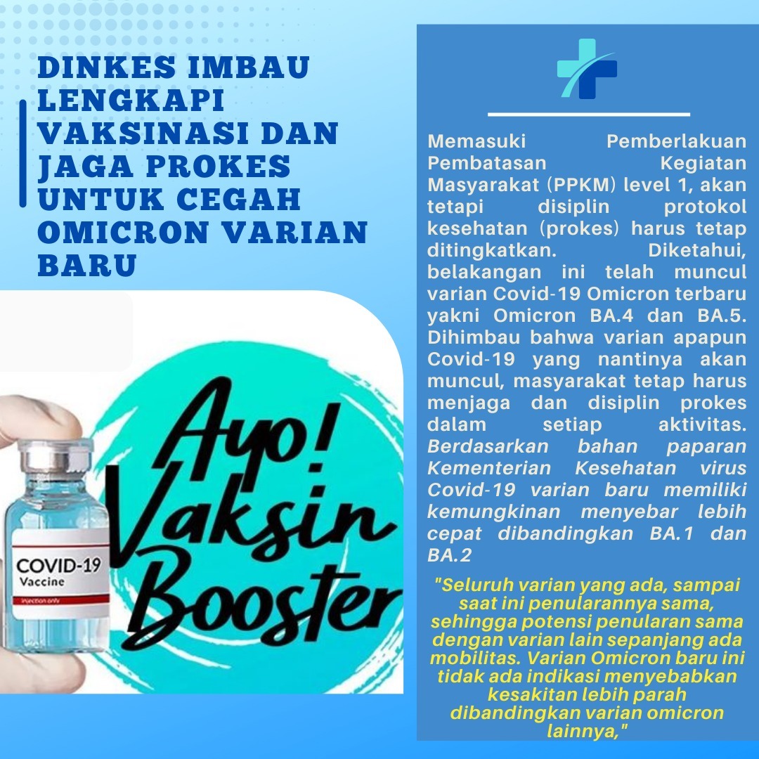 InesLarasati3's tweet photo. Dinkes Imbau Lengkapi Vaksinasi dan Jaga Prokes. Pancasila Satukan Nusantara https://t.co/FHUsxLsvvS