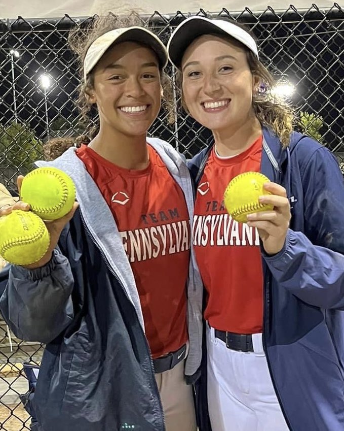 2023 SS/2B Sequoia Dunlap and Kent State commit Ellie Facher with Saturday dingers! <a href="/teampafastpitch/">Team Pennsylvania Fastpitch</a> <a href="/KentStSoftball/">Kent State Softball</a>
