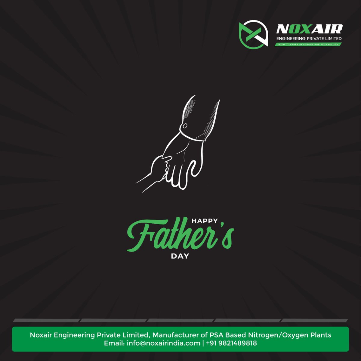 “A father is neither an anchor to hold us back, nor a sail to take us there, but a guiding light whose love shows us the way.”

Happy Father's Day! 

#happyfathersday 
#fatherhood 
#fatherlove 
#fatherchildbond 
#psanitrogenplant
#oxygenplant
#nitrogenplant 
#noxairengineering