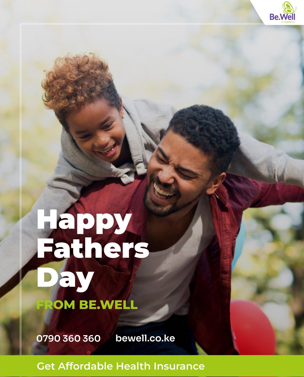 BeWellApp_'s tweet photo. Dear Fathers, 
You are heros! You are a giants whose influence cannot go unnoticed. We celebrate your great impact at every level; from family, society, to the world. Happy Father's Day. 
#HealthBilaStress
#BeWell
#Slade360 https://t.co/x2gXBsEVoF