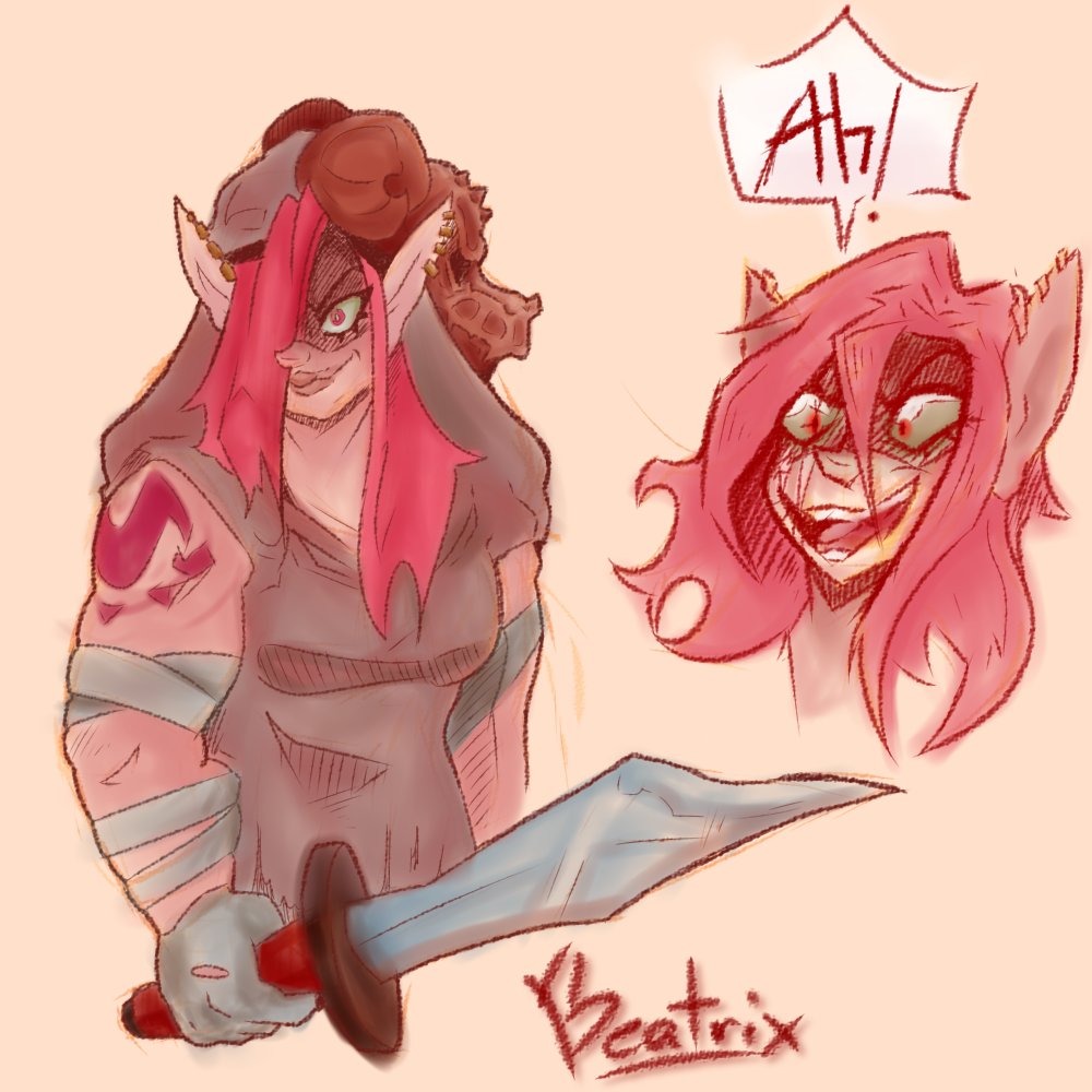 patchvvork_liam's tweet photo. Buff Beatrix + Calder Kildé doodles from @NADDPod! 
Yeah I only post on twitter once in a blue moon to post naddpod fanart, what of it /o/
@chmurph @JakeHurwitz https://t.co/TrH4uRGmy1