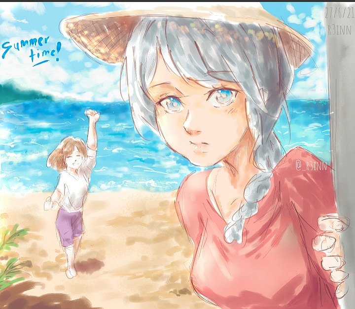 _r3inn's tweet photo. My Oc sketches, Summer Themed. Follow me for more drawings like this. I'm keen to improve more. 
#oc #animeart #ArtistOnTwitter #drawing #manga #illust #illustration #digitalart #procreate #sketch #SummerArt #summer https://t.co/vYf8uYCP9U
