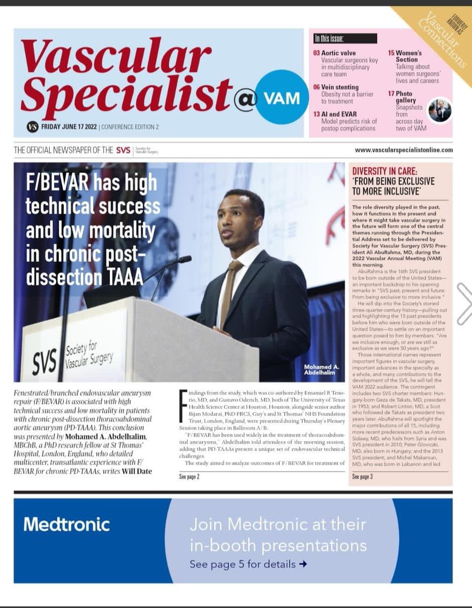 JanaboOmerOsman's tweet image. سوداني يتصدر غلاف مجلة علمية أميركية 😍

دكتور محمد أبن شقيقي دكتور احمد محمد عثمان تصدرت صورته وموضوع بحثه المجلة العلمية لمؤتمر جراحة الأوعية الدموية العالمى المنعقد فى مدينة بوسطن الاميركية.
ماشاء الله تبارك الله حفظك الله ووفقك 🤲